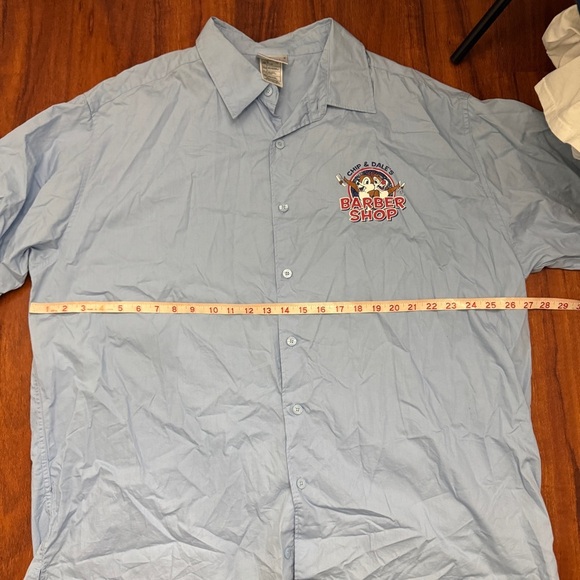 Disneyland Chip And Dale Vintage Barbershop Button Up Shirt Size XXL - Picture 7 of 8